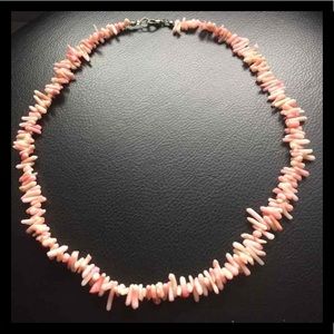 Pink Real Coral Necklace